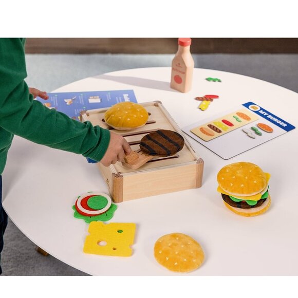 NEW KiwiCo Kiwi Co. Crate Build-a-Burger Grill Grilling Burger Kit Sequencing Pr - Picture 9 of 12